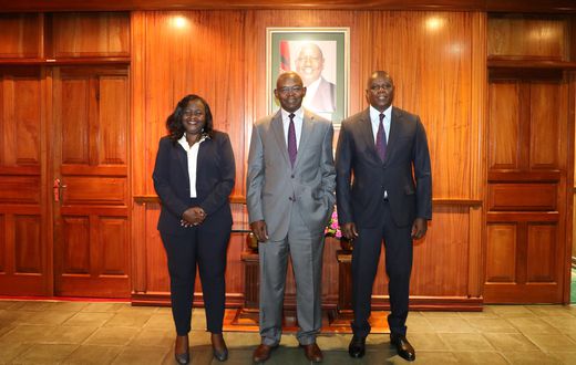 Photo: Deputy Governor Dr. Susan Koech, Governor Dr. Kamau Thugge, and Deputy Governor Mr. Gerald Nyaoma