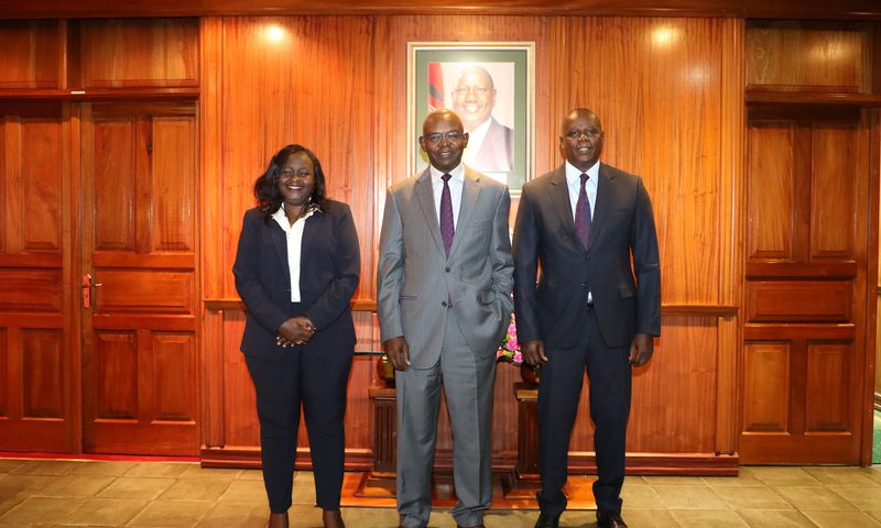 Photo: Deputy Governor Dr. Susan Koech, Governor Dr. Kamau Thugge, and Deputy Governor Mr. Gerald Nyaoma