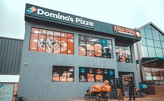 A Dominos Pizza restraurant