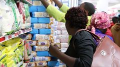 A woman shopping at a store