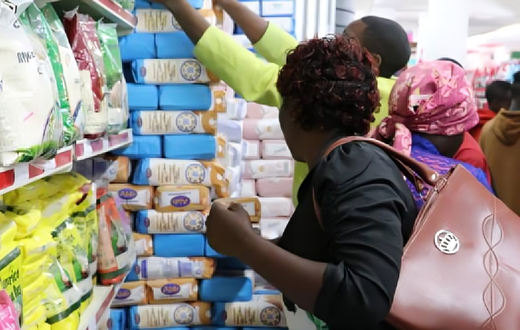 A woman shopping at a store