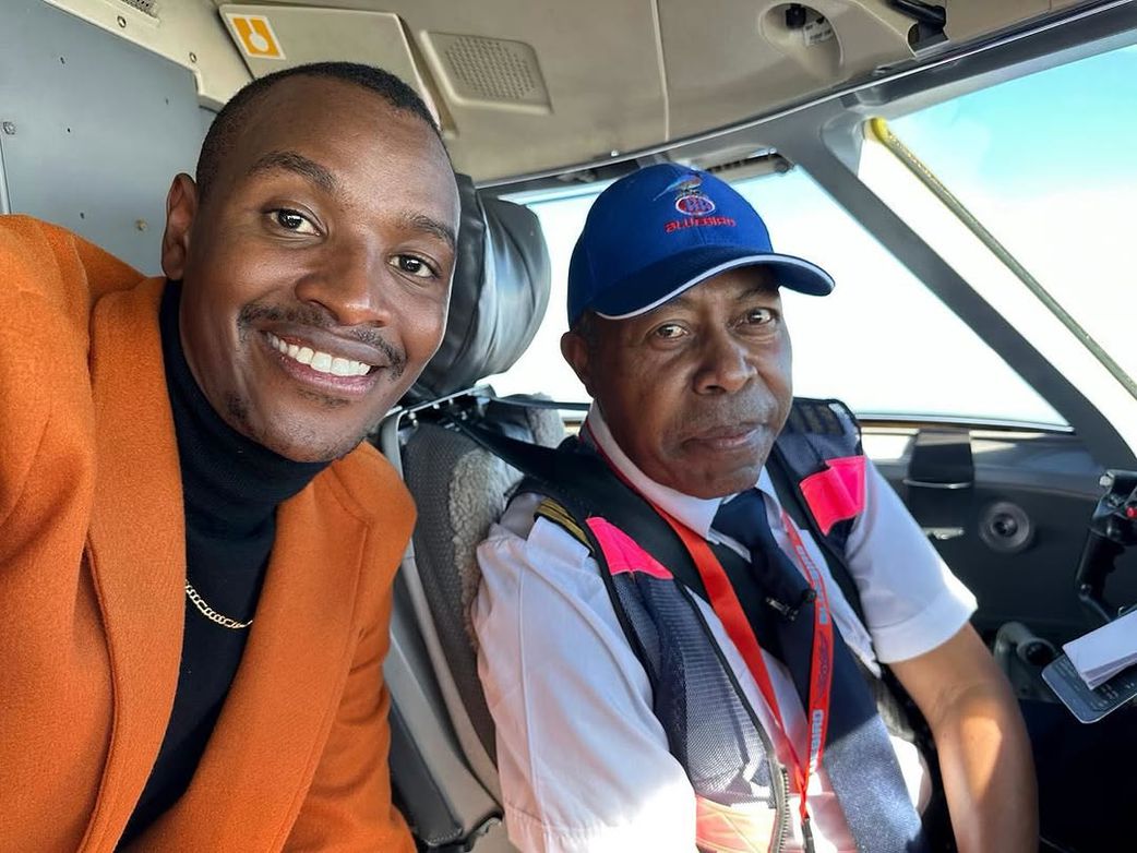 Mugithii singer Samidoh Muchoki with his 2nd dad late James Gitau