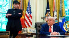 U.S. President Donald Trump and Elon Musk