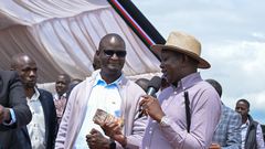 Kapseret MP Oscar Sudi presiding over a funds drive to support the Kapseret Economic Empowerment Programme on Friday, June 6, 2025