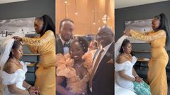 Akothee’s thoughtful gift & fashion statement as daughter Fancy weds lover
