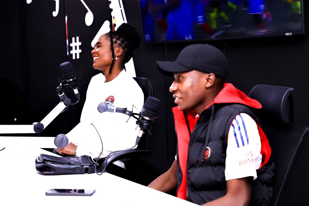 Radio presenter Shaffie Zele at Radio Maisha studio