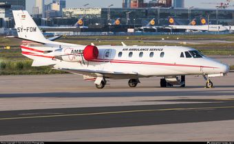 AMREF Cessna Citation XLS aircraft that crashed in Mwihoko