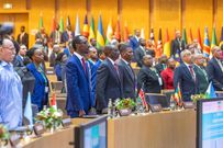 President William Ruto with other Heads of State and Governments at the Africa-CARICOM Summit in Addis Ababa.