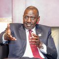 President William Ruto explaining a point when he met  Barbados Prime Minister Mia Mottley on the sidelines of the Africa-CARICOM Summit in Addis Ababa on Sunday, September 7