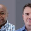 A collage of incoming Naivas CEO Andreas von Paleske and outgoing Managing Director David Kimani
