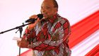 President Uhuru Kenyatta speaking during a Jubilee Grassroots leaders meeting in Muranga