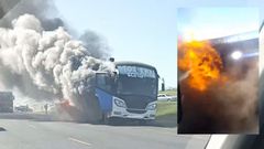 Scores escape death after Modern Coast bus catches fire in Gilgil