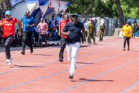 President William Ruto at the launch of the East African Community Interparliamentary Games hosted by the Kenyan Parliament in Mombasa.