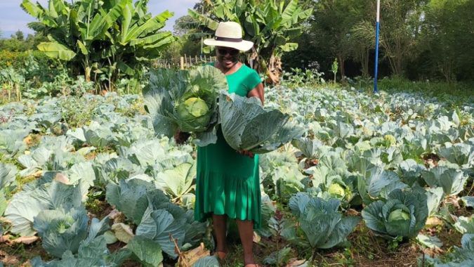 Former Health Cabinet Secretary Susan Nakhumicha at her farm