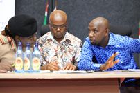Interior CS Kipchumba Murkomen during a tour of Mombasa