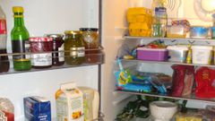 Food packed inside a fridge