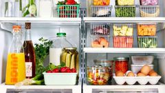Food packed inside a fridge
