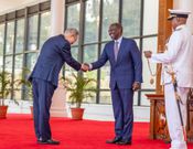 President William Ruto with former United Nations Secretary-General Ban Ki-moon at State House, Nairobi on July 8, 2025