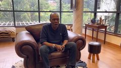 Jeff Koinange at his home
