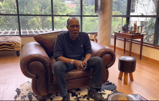 Jeff Koinange at his home