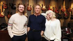 Billie Eilish, Finneas O’Connell and Daniel Craig