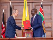 President William Ruto with former United Nations Secretary-General Ban Ki-moon at State House, Nairobi on July 8, 2025
