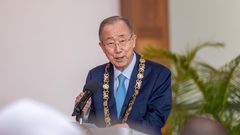 Former United Nations Secretary-General Ban Ki-moon at State House, Nairobi on July 8, 2025