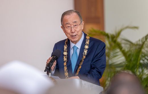 Former United Nations Secretary-General Ban Ki-moon at State House, Nairobi on July 8, 2025