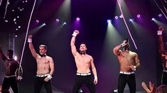 Chippendales on stage dancing