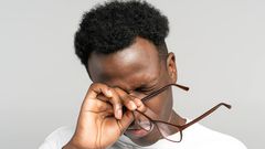 Dark eye circles as a result of rubbing