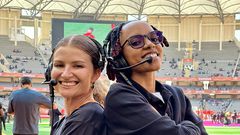 Quincy Icon with co-choreographer Karina Palma at CHAN 2025 in Nairobi [Image Credit: Quincy Icon]