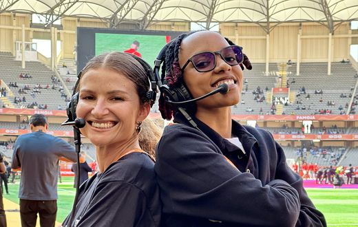 Quincy Icon with co-choreographer Karina Palma at CHAN 2025 in Nairobi [Image Credit: Quincy Icon]