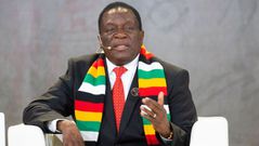 Zimbabwe President Emmerson Mnangagwa