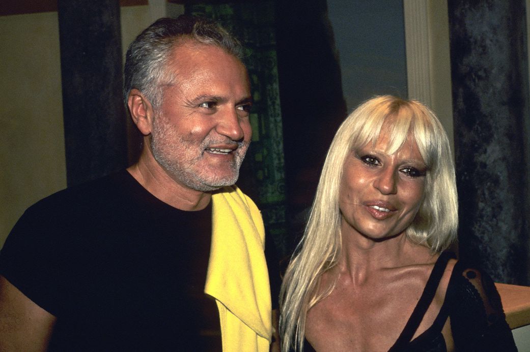 Gianni Versace (left)