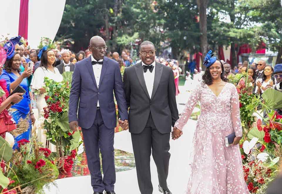 Brian Kipkoech Belio and his parents