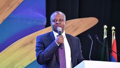 John Mwendwa, CEO, Kenya Investment Authority, speaking at the 25th COMESA Summit