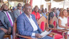 Former Deputy President Rigathi Gachagua at PCEA Mwiki, Kasarani, Nairobi County on December 8, 2024