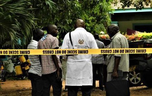 File image of DCI officers at a crime scene