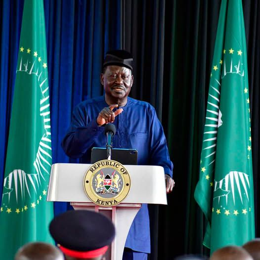 Kenya’s candidate for chairpersonship of the African Union Commission (AUC) Raila Odinga