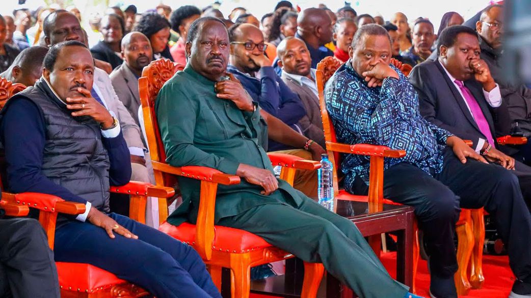 Azimio principals Kalonzo Musyoka, Raila Odinga, Uhuru Kenyatta and Eugene Wamalwa