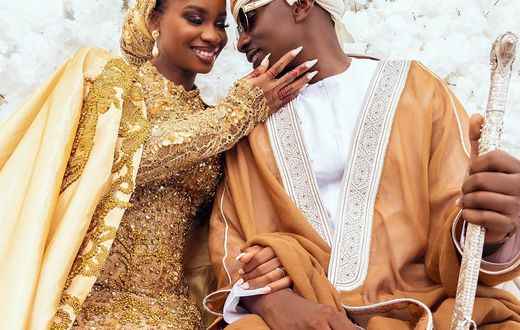 Tanzanian R&B star Juma Jux with his wife, Priscilla Ajoke Ojo