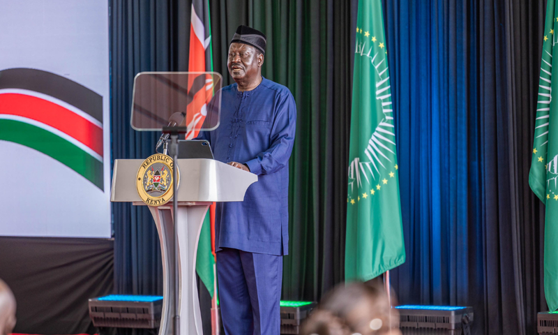 Kenya’s candidate for chairpersonship of the African Union Commission (AUC) Raila Odinga
