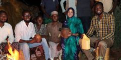 Dela ward MCA Yusuf Hussein (left) and Wajir County Woman Representative Fatuma Abdi Jehow on Sunday, March 9, 2025.