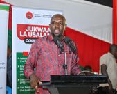 Interior CS Kipchumba Murkomen during a Jukwaa la Usalama engagement