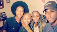 A past image of Esther Musila and her daughter Gilda and her sons Glen Naibei and the late Malakwen
