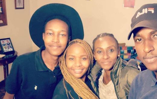 A past image of Esther Musila and her daughter Gilda and her sons Glen Naibei and the late Malakwen