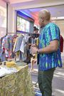 Guest views fashion displays and artisanal crafts at the launch of the UK/Kenya Season 2025 in Nairobi