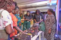 Guests view artisanal crafts displayed at the launch of the UK/Kenya Season 2025 in Nairobi