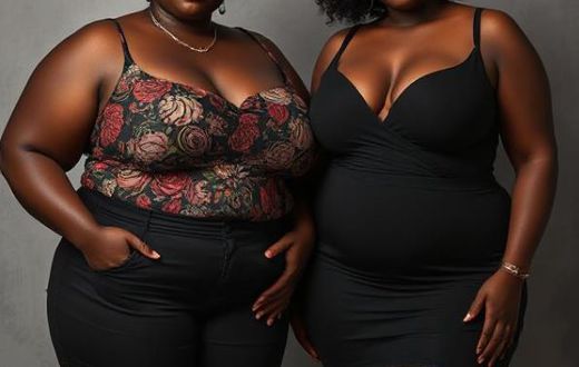 An AI-generated image of two black women for illustration purposes