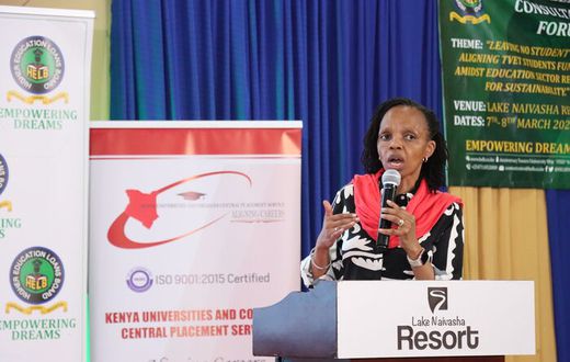 KUCCPS CEO Agnes Wahome  at a past event